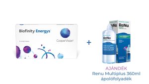 Biofinity Energys™ havi kontaktlencse 1doboz/3db + AJÁNDÉK ÁPOLÓ